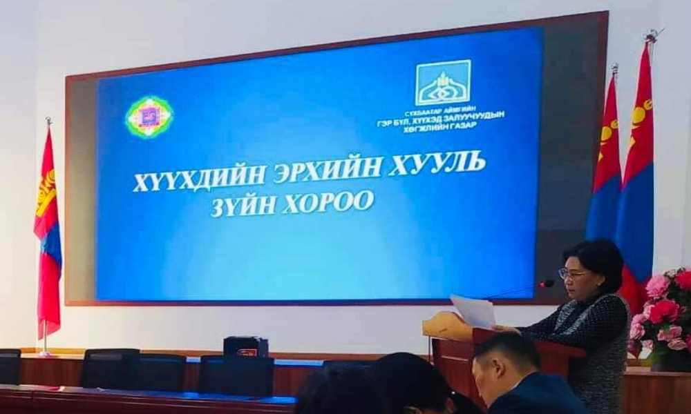 ХҮҮХДИЙН ЭРХИЙН ХУУЛЬ ЗҮЙН ХОРОО ХУРАЛДЛАА. 